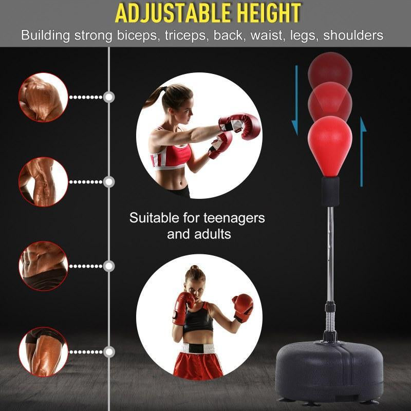 Premium Quality Speed Ball with Stand—Suitable for Teens and Adults, Height Adjustable—360° Bounce Design, Portable for Stress Relief and Fitness—Ideal for Bedrooms, Living Rooms, and Gardens