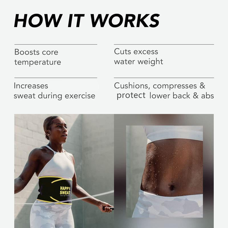 Sweat Belt Gym Stuffed Waist Trainers Gym Accessories Sweat Band for Women