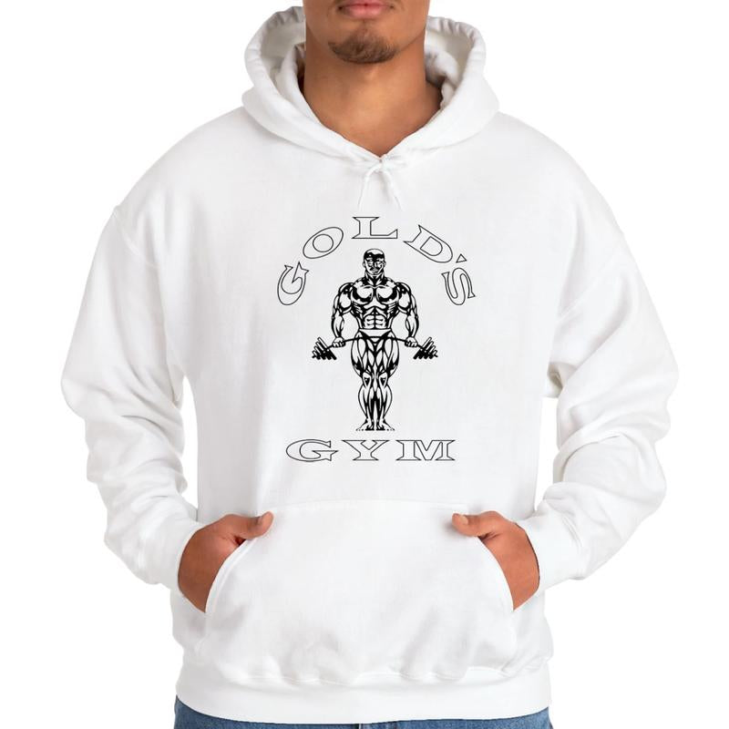 Vintage Golds Gym 1990S Retro Hoodie, Workout Gift, Gym Winter Outdoor Outfit