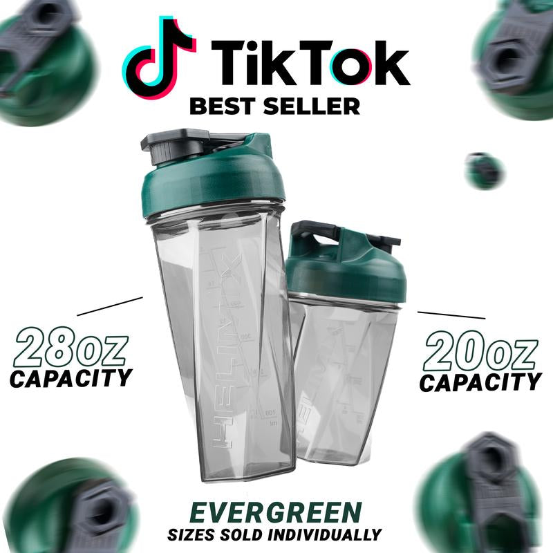 HELIMIX Blender Shaker Bottle Made in USA No Whisk Ball Needed